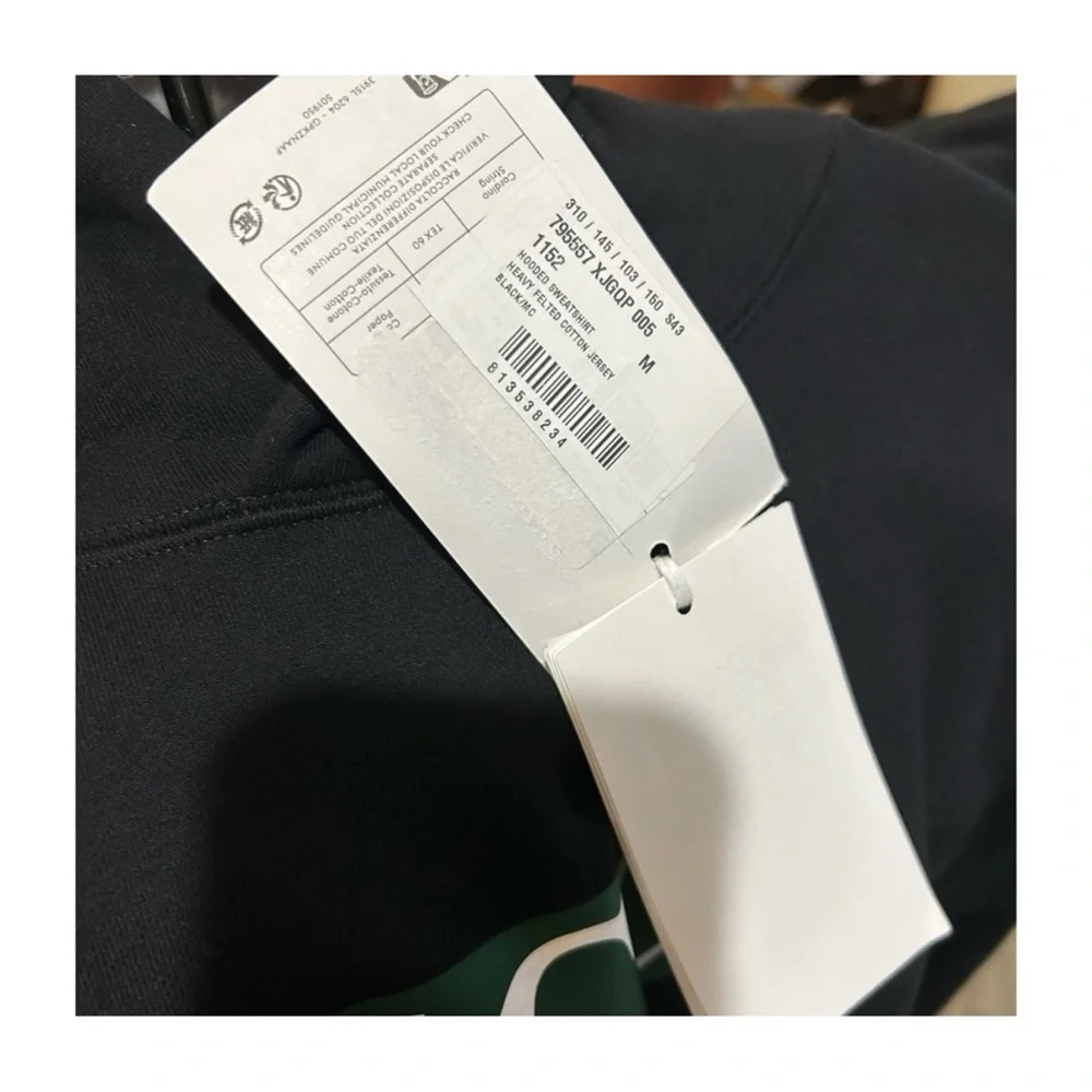 Gucci interlocking G jersey, cotton hoodie size medium fits large NWT